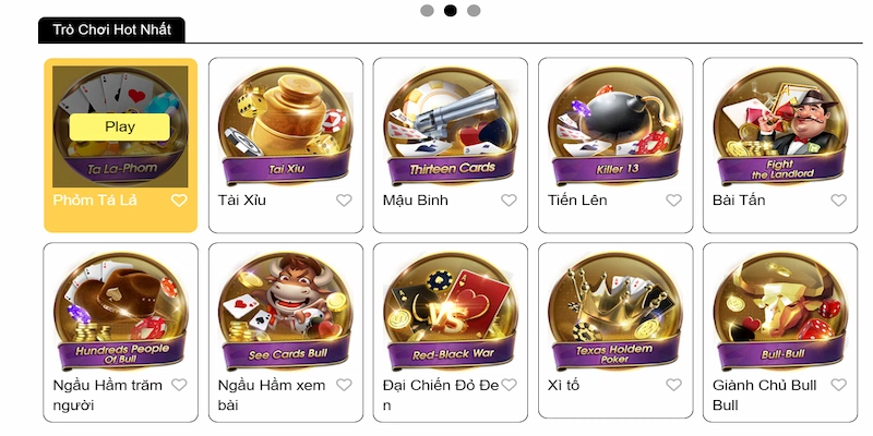 Game bài 789Win sở hữu kho game đa dạng